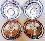 1958-1962 AMC Rambler Set Of 4 Hub Caps Stainless Steel SS 58 59 60 61 62