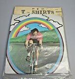 1970 RETRO GRAPHIC T-SHIRT BICYCLE BIKE RACER RIDER RACE
