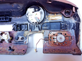 1972 VW Beetle Super Beetle OEM Dash Has Speedometer & Glove Box