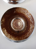 1970's  Toyota  Celica Corolla OEM Hubcaps  Chrome Used Lot Of 3 Made In Japan
