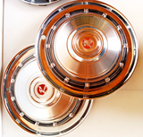 1958-1962 AMC Rambler Set Of 4 Hub Caps Stainless Steel SS 58 59 60 61 62