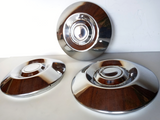 1970's  Toyota  Celica Corolla OEM Hubcaps  Chrome Used Lot Of 3 Made In Japan