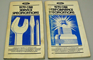 1979 FORD DEALER CAR SERVICE SPECSIFICATION & PERFORMANCE MANUALS # 365-323-79-A