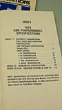 1979 FORD DEALER CAR SERVICE SPECSIFICATION & PERFORMANCE MANUALS # 365-323-79-A