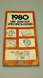 1980 1982 FORD DEALER CAR SERVICE SPECS MANUALS # 365-329-80-A