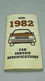 1980 1982 FORD DEALER CAR SERVICE SPECS MANUALS # 365-329-80-A